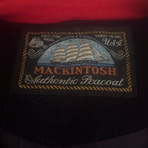 Vintage Authentic Mackintosh Wool Pea Coat Womens Size 10 - Picture 5 of 8